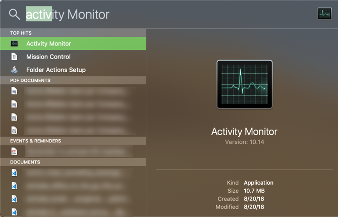 Mac Activity Monitor Spotlight