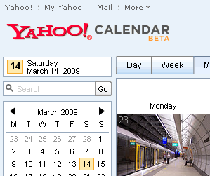 calendarul yahoo