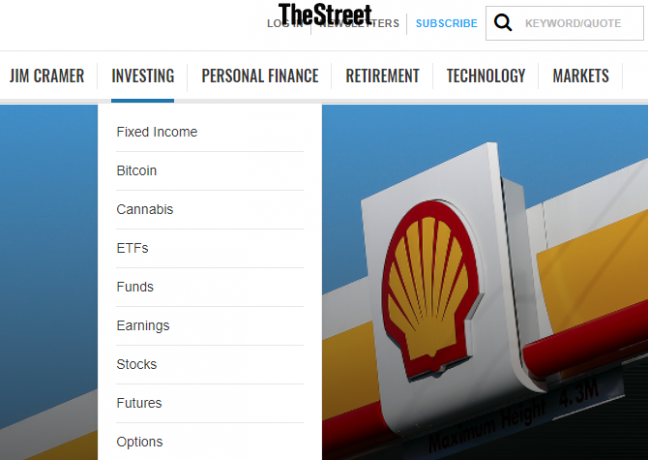 Site-ul financiar TheStreet