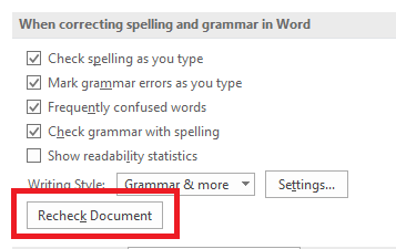 Cum să ortografie și să verificați gramatică în Microsoft Word ms verificare de cuvinte