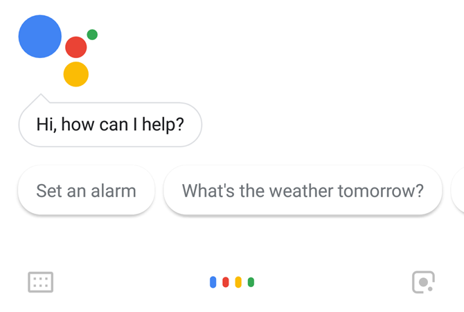 Ecran principal Google Assistant