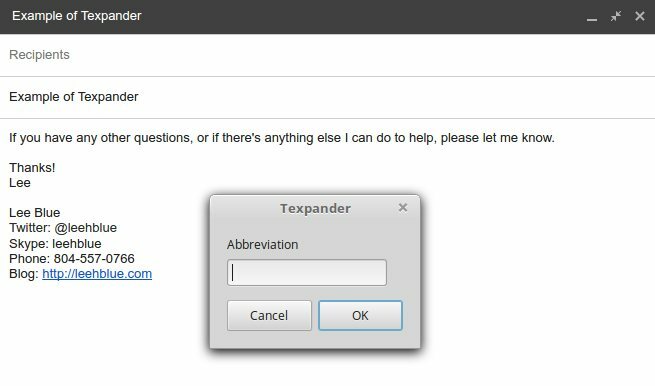 Texpander în acțiune