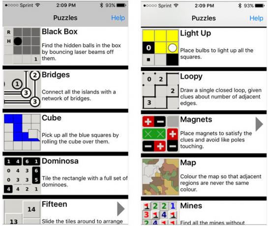 simon tatham puzzle-uri iPhone