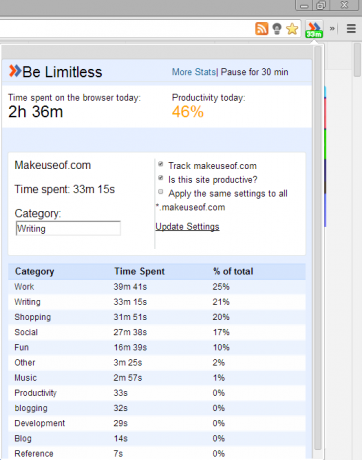 Limitless - Meniu detaliat derulant (png)