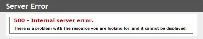 Eroare a serverului intern CIC 500