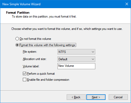 Cum să configurați un al doilea hard disk în Windows: partiționare partiție nouă