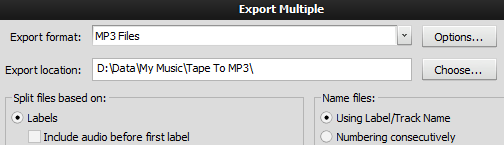 Export mai multe piese