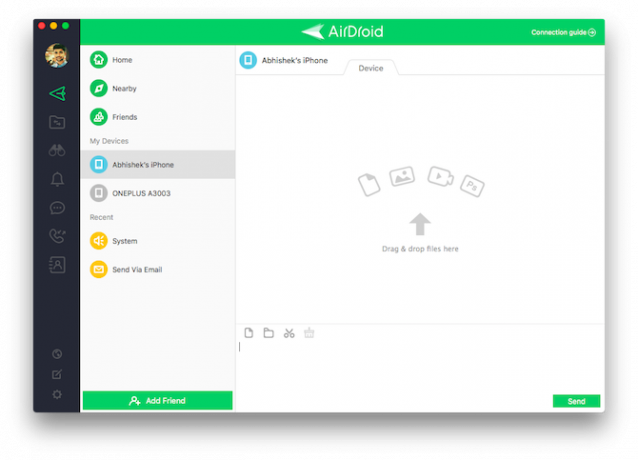 AirDroid pentru gestionarea fișierelor Android