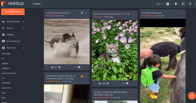 Reddup este o interfață superbă pentru Reddit, cu prezentare de diapozitive pentru vizualizarea imaginilor