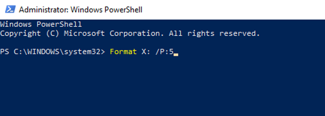 Ștergeți un HDD folosind Windows PowerShell