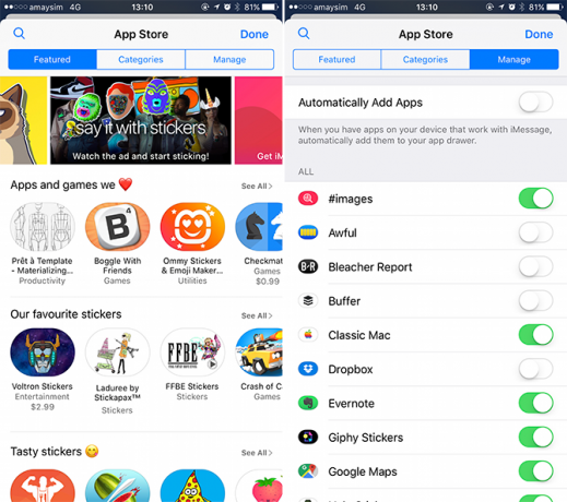 magazin de aplicații imessage