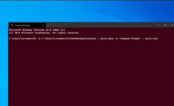 Argumentele liniei de comandă pentru terminalul Windows