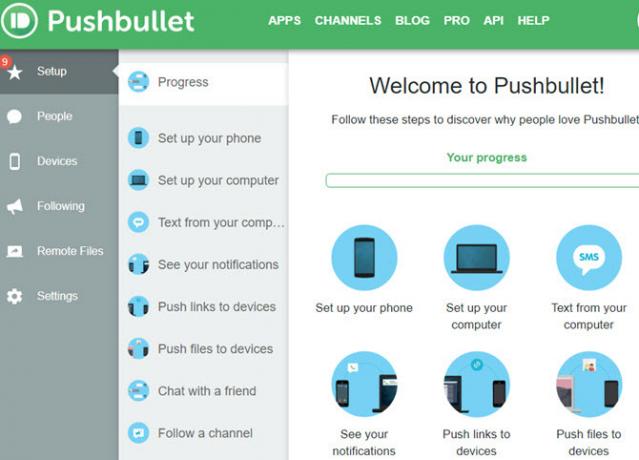 Configurare pushbullet