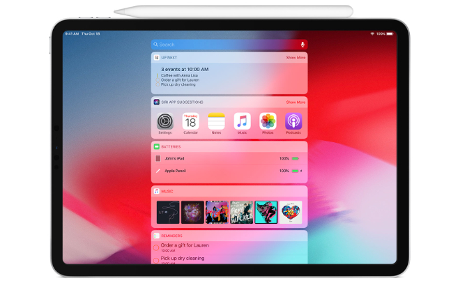 Widget pentru încărcarea creionului Apple