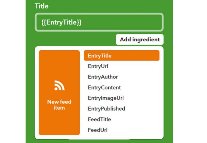 Ingrediente de acțiune Pushbullet IFTTT 