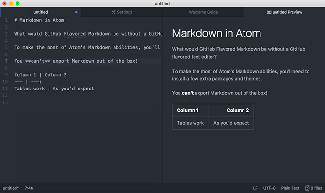 Editor de text Atom