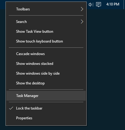 ferestre-task-manager-lansare-bara de activități