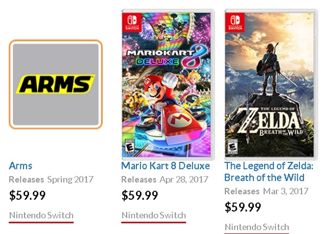 Prețurile jocurilor Nintendo Switch