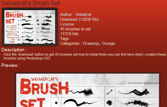 6 cele mai bune site-uri pentru a descărca perii Photoshop gratuite brushking2