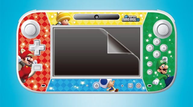 wii u gamepad de piele