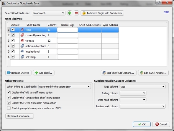Calibru: hands-down, cel mai bun manager de eBook-uri disponibile plugin-uri Goodreads Sync