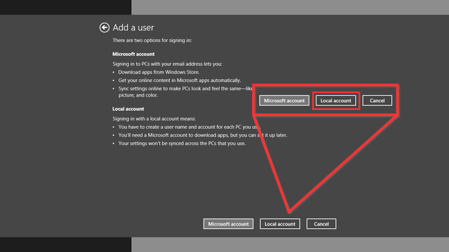 4 Adăugare cont utilizator - creare cont local