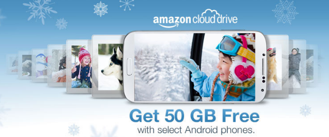 Cumpărați un telefon Android selectat și obțineți 50 GB spațiu de stocare Amazon Cloud Drive gratuit pentru un an Amazon Freestorage