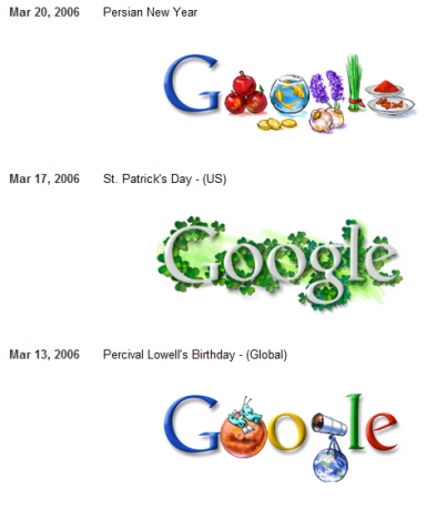 google doodle - galerie