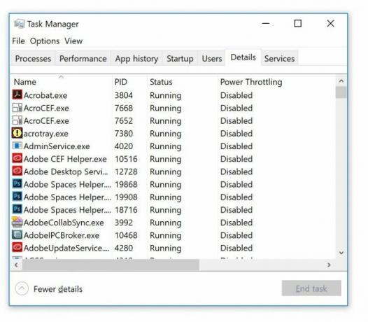 Cum să economisiți durata de viață a bateriei în Windows 10 cu ajutorul accelerației TaskManager Power Throttling e1510696650598