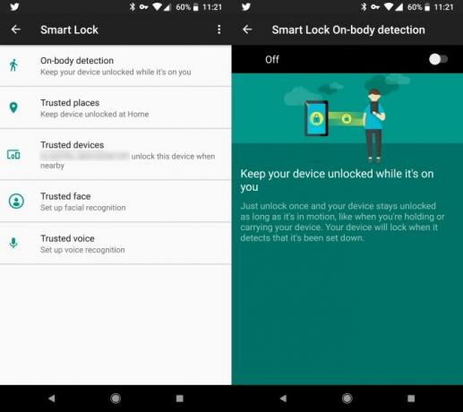 Cum să vă mențineți telefonul Android deblocat atunci când mergeți pe Android pe corpul Smart Lock