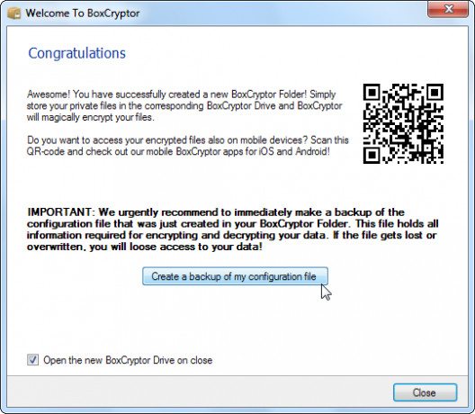 boxcryptor-backup-configurare