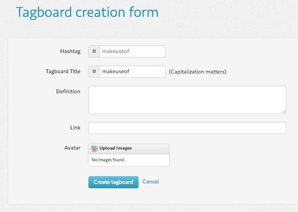 Căutați hashtag-uri în rețelele sociale cu tabboard Creați tagboard